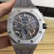 Perfect Replica Audemars Piguet Royal Oak Black Steel Case Black Skeleton Face Chronograph 43mm Men's Watch (2)_th.jpg